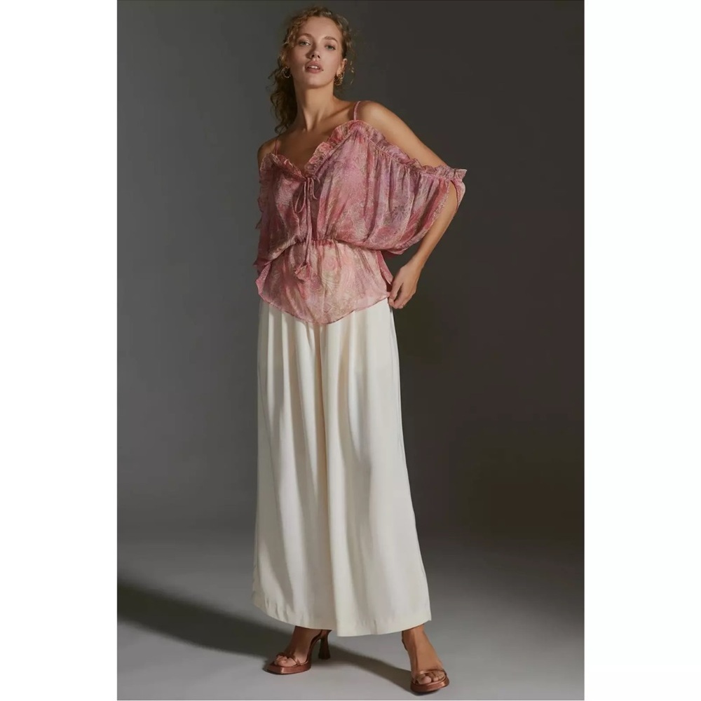 Misa Los Angeles NWT Pink Floral Blouse - Picture 2 of 7